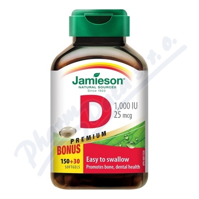 JAMIESON Vitamn D3 1000 IU cps.180