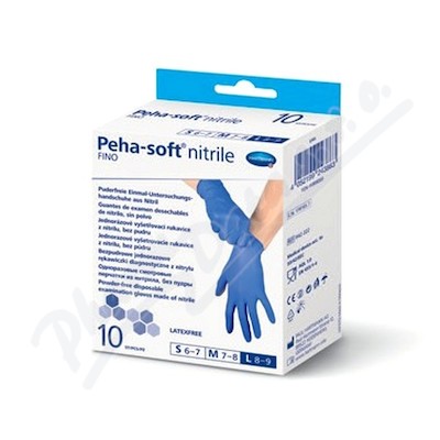 Rukavice vy.Peha-soft NITRILE FINO L 10ks