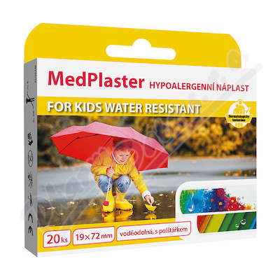 MedPlaster Nplast KIDS water resist.19x72mm 20ks