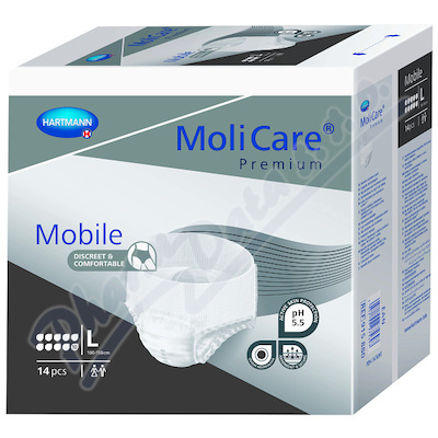 Inkont. kalh. MOLICARE MOBILE 10kapek Large 14ks