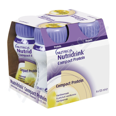 Nutridrink Compact Protein s p.vanilka 4x125ml