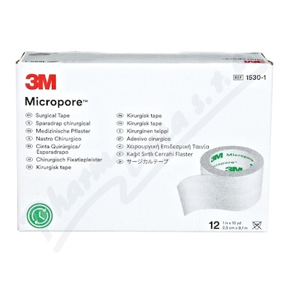 3M Micropore papr.nplast bl 2.5cmx9.1m 12ks