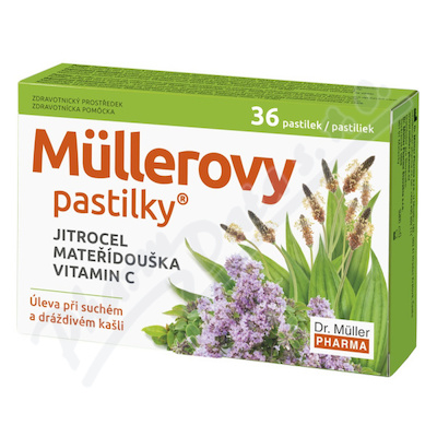 Mllerovy pastilky s jitrocelem a mated.36ks ZP