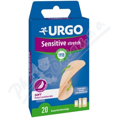 URGO SENSITIVE Citliv pokoka nplast 20ks NOV