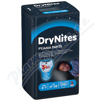 DryNites natah.kalhotky chlap.4-7let-17-30kg-10ks