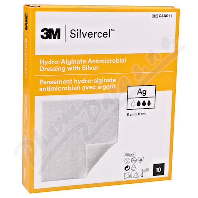 Silvercel hydroalgint. kryt 11x11cm 10ks