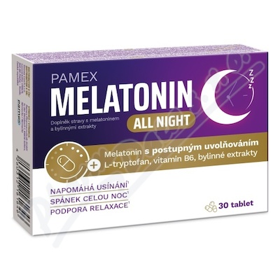 Pamex Melatonin all night tbl.30