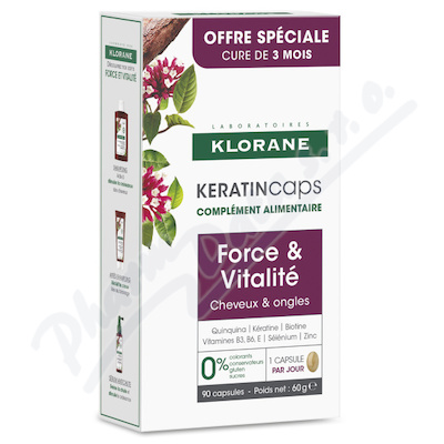 KLORANE Keratincaps Sla a vitalita cps.90